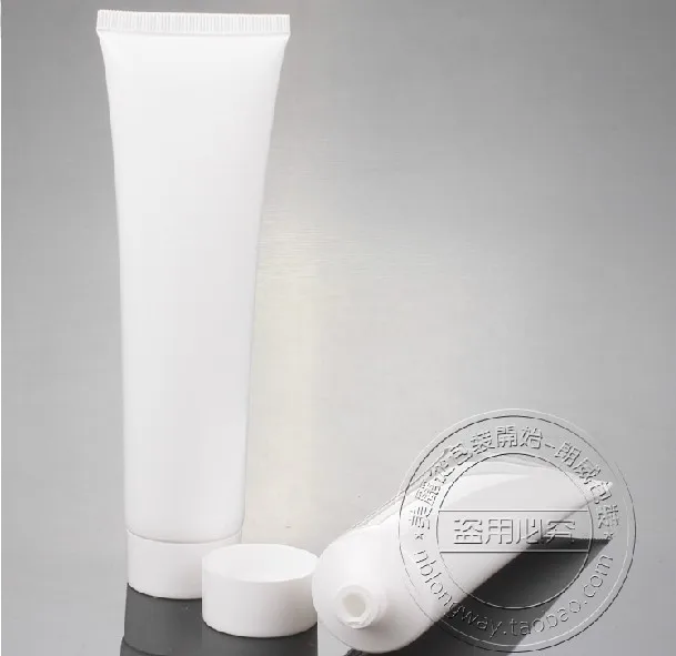 Buy Free shipping 100g white empty plastic tube for