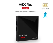 Mini Android 7.1 SOLOVOX A5X Plus RK3328 Rockchip TV BOX 1GB 8GB 2.4G WIFI 100M LAN HD2.0 USB3.0 4K VP9 HDR10 Media Player