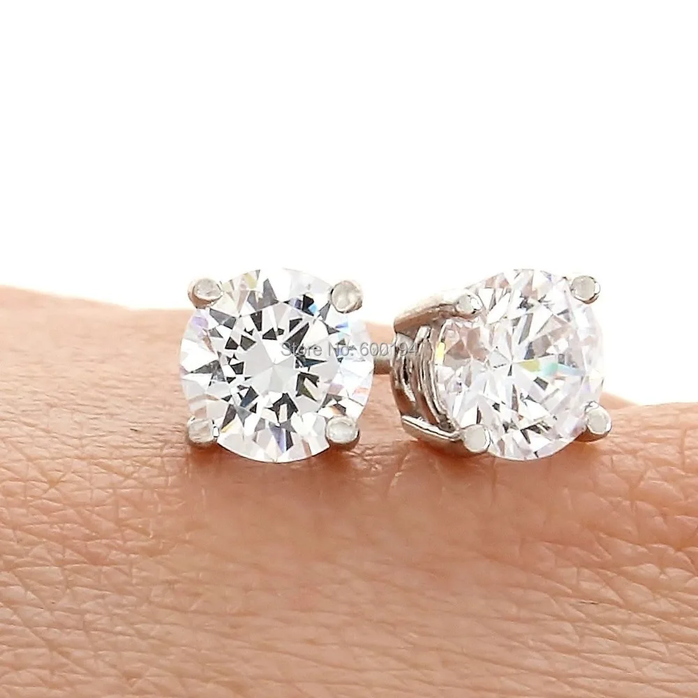 Серьги гвоздики с круглым винтом 7 мм|screw back|earrings earringearring studs earrings |