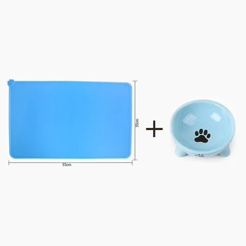 

Silicone Dog Cat Bowl Mat with Tripod pet bowl Non-stick Food Pad Water Cushion FDA Approved Waterproof Pocket-portable Travel