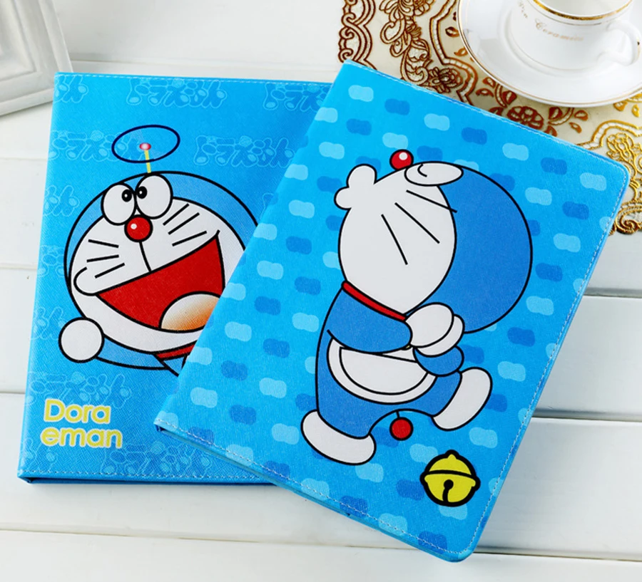 for iPad Mini 2 3 Case Cartoon Doraemon Stand Case Auto Sleep Wake Up