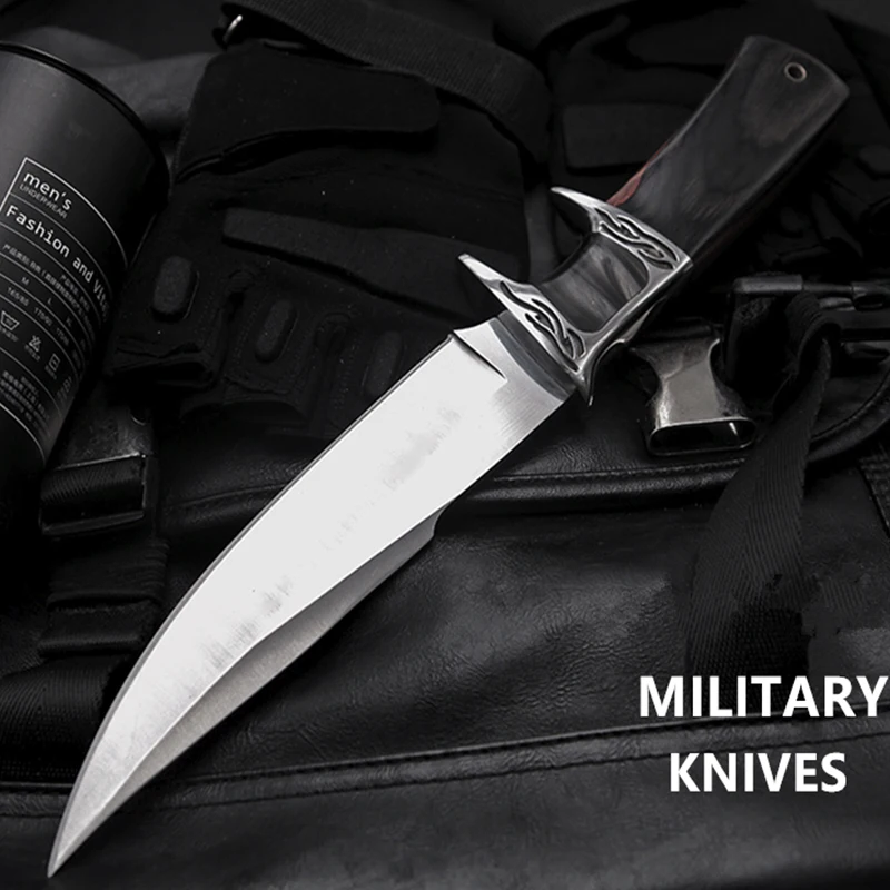 Боевой Рэмбо нож практичные ножи с фиксированным лезвием для кемпинга походные охотничьи ножи для выживания спасательные EDC необходимые инструменты для самозащиты|Ножи|   | АлиЭкспресс