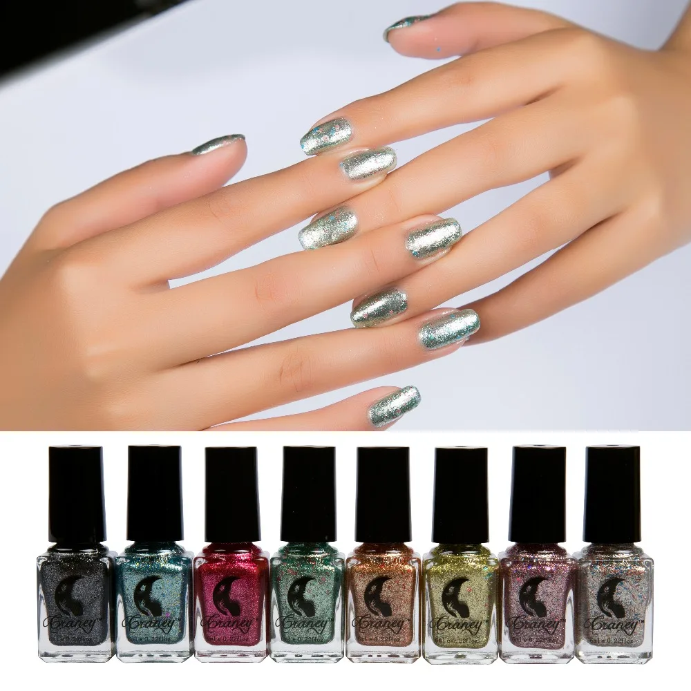 6 ml NEW STYLE FLASH SERIES Metallic Nail Polish Mirror Oil Gel Polish