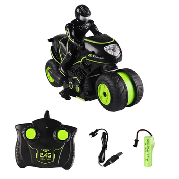 

2.4G RC Tumbling Stunt Car Motorcycle High Speed Side-Row Drift Remote Control Motorbike Model Toys Motor Boys Kids Toys Gift