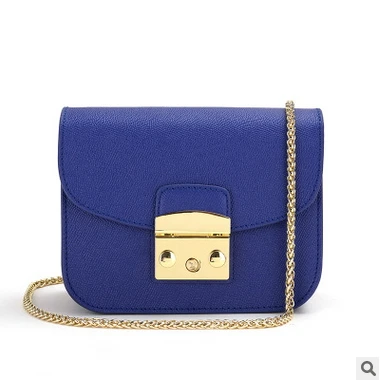 JudyFashion Women Fashion Candy Chain Shoulder Bag Bolas Factory Sell Women Real Leather/Genuine Leather Bag Women Crossbody Bag