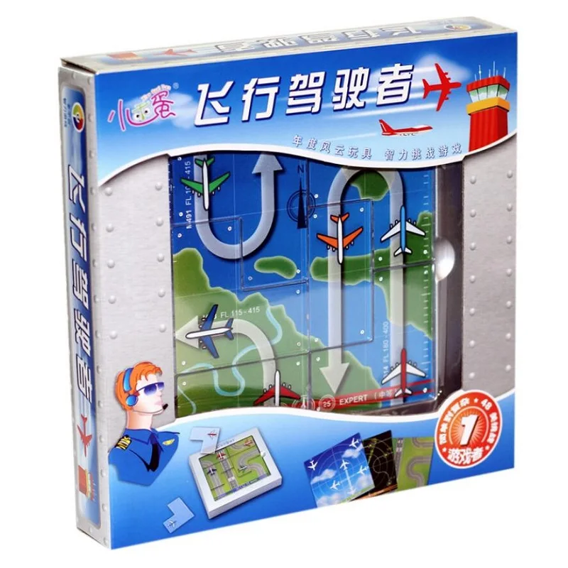 

Aircraft maze puzzle toys logic reasoning board game Family Party games 48 puzzles