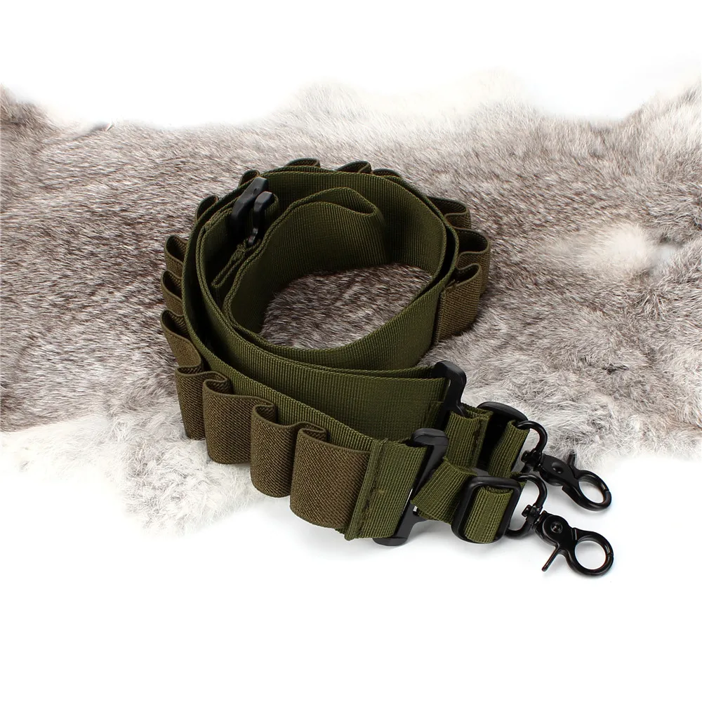 ohhunt Nylon Adjustable 12Ga 20Ga Shotgun Sling 15 Round Shell Carrier Holder Cartridge Ammo Two Point Hunting Gun Accessories (7)