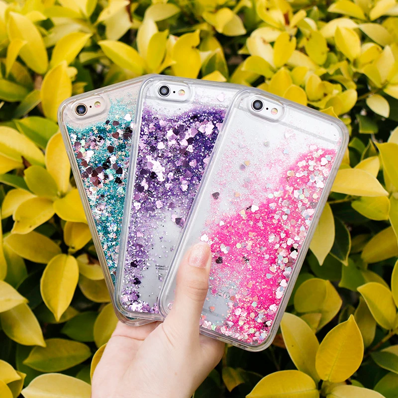 Fashion Soft Clear Case For iPhone 8 7 6 6s Plus X Dynamic Liquid Glitter Colorful Sand Quicksand Full Cover Capa Shell |