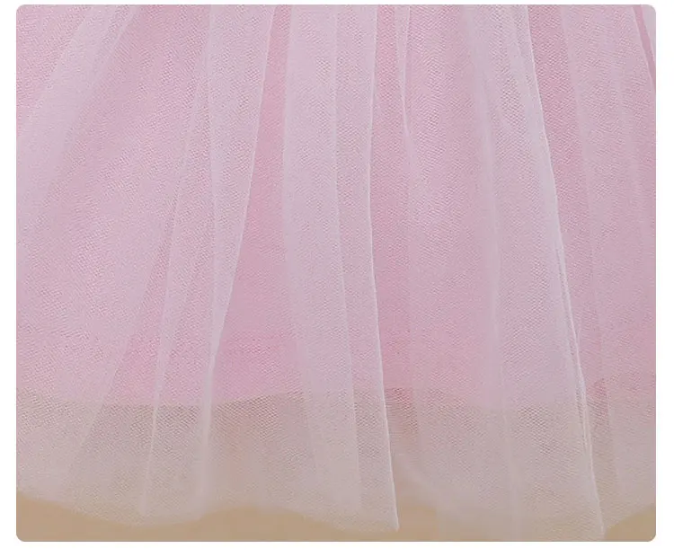 Детские платья для девочек от 0 до 3 месяцев, Одежда для новорожденных девочек летнее розовое кружевное платье-пачка принцессы с цветами для малышей день рождения, 1 год