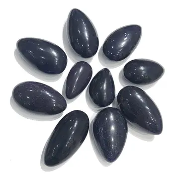 

100g Natural Blue SandStone Cobblestone Shape Polished Rocks Healing Stone Natural Quartz Crystals Healing Crystals
