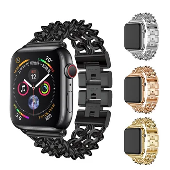 

Stainless Steel Strap for Apple Watch Band 42mm 38mm 44mm 40mm Link Bracelet Watchband for iWatch 4 Metal Wristband AW809