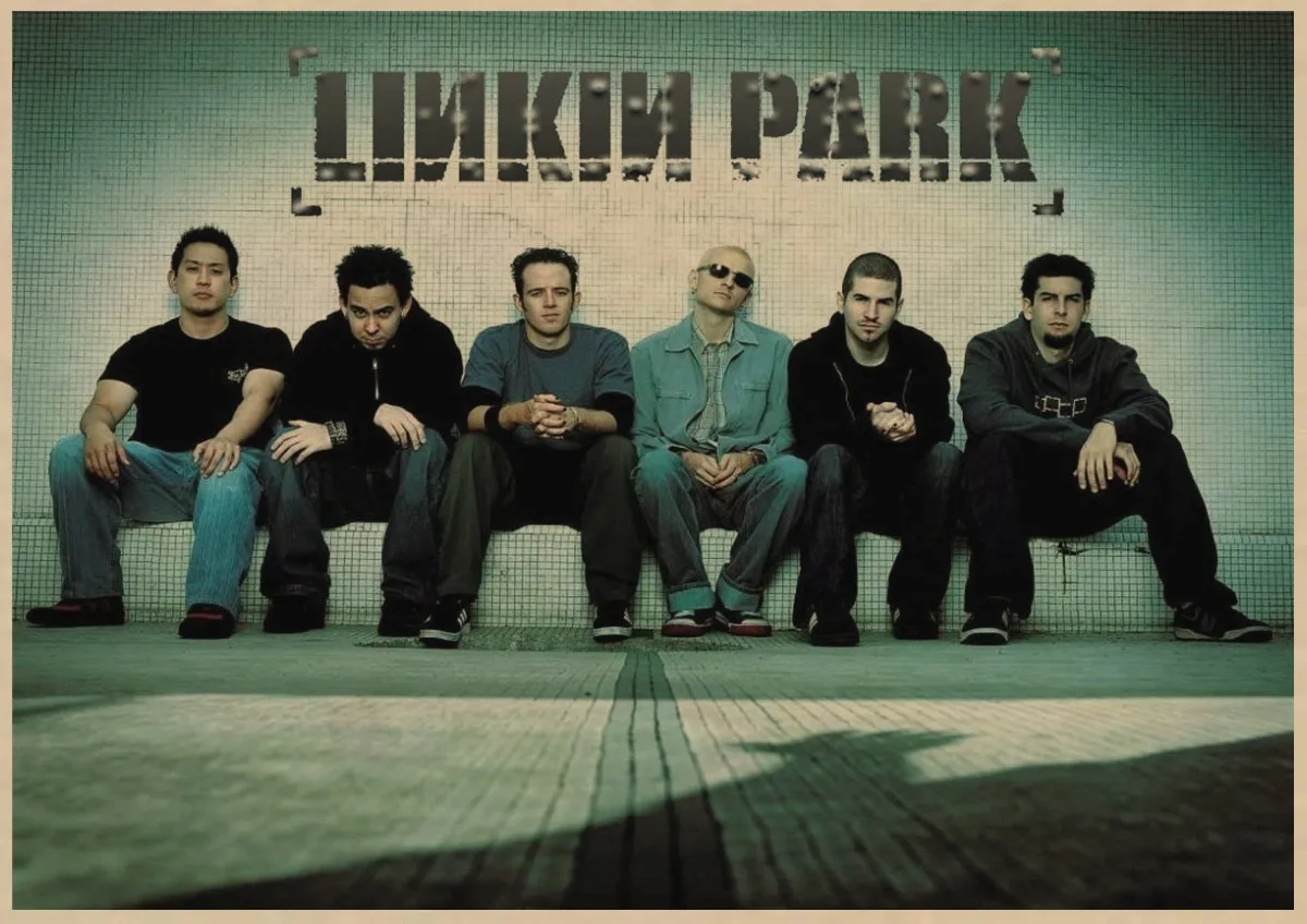 Музыкальные плакаты LINKIN PARK крафт-бумага Ретро Рок постеры Европейская и американская музыка звезда декоративная живопись/кафе/бар плакаты - Цвет: 18