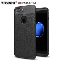 ФОТО tikono lichee pattern leather phone cases for iphone 7 plus case luxury silicone soft cover for iphone 7 plus cases coque capa