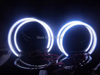 

2*131mm&2*145mm COB Angel eyes halo ring kit set for BMW E46 4Door Sedan non projector 1998-2005 top quality high brightness