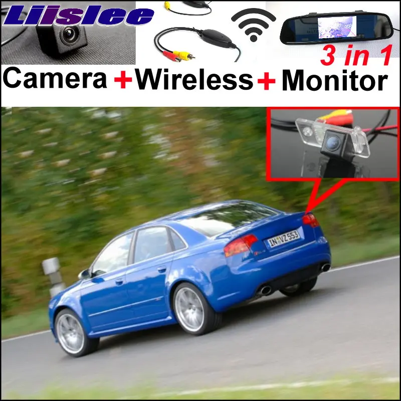 

Liislee 3in1 Special WiFi Camera + Wireless Receiver + Mirror Monitor Easy DIY Parking System For Audi A4 / S4 / RS4 2001~2008