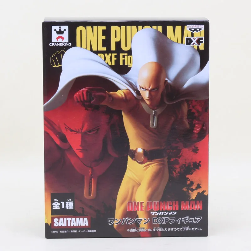 DXF One Punch Man 1/8 Масштаб Окрашенные ПВХ Фигурки Brinquedos One Punchman Saitama Genos ПВХ Фигурки Косплей модель игрушки - Цвет: Saitama  in box