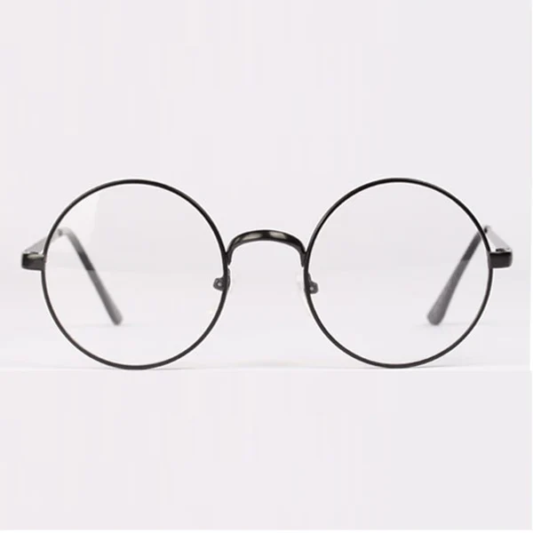 

Women's Men's Retro Round Metal Frame Clear Lens Glasses Nerd Spectacles Eyeglass Newest