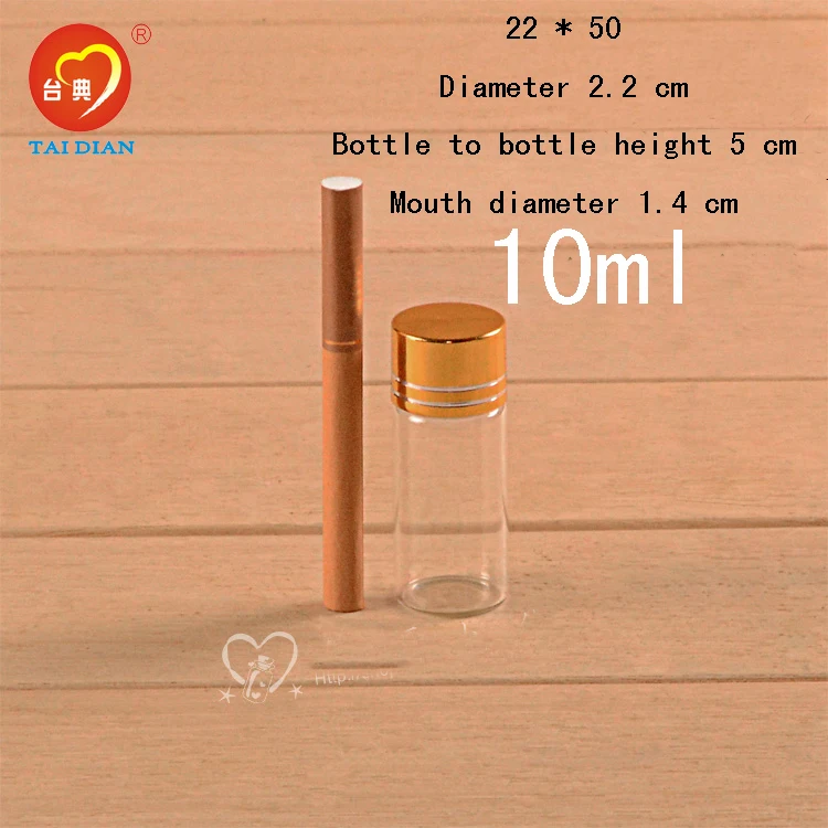 Kapasitas 10Ml Botol (22*50Mm) 50 Buah/Lot Diameter Tutup ...