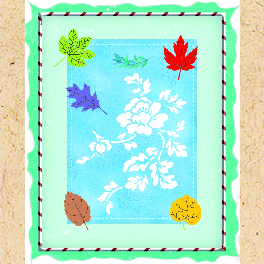 

Cutting and pasting process of knife pattern metal cutting and die making die with relief decorative paper art card in leaf-cutt