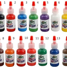 Набор чернил для тату татуировки набор краски(0,5 унций) цвет huang, 14 цветов, костюмы комплект C130 15 мл