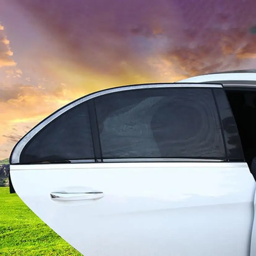 2 шт. Автомобильный солнцезащитный чехол для заднего бокового окна дети макс УФ защитный блок сетка 54 см x 100 см Автомобильный солнцезащитный экран дропшиппинг
