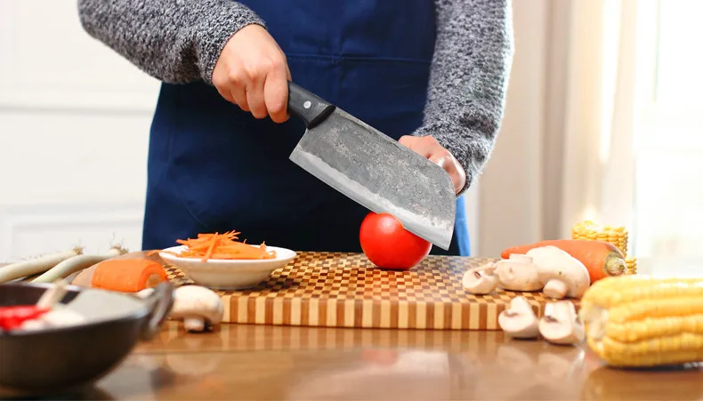 Free Shipping Handmade Forged Kitchen Professional Cleaver Chef Slicing Knife Meat Fish Vegetable Multi-purpose Cutting Knife