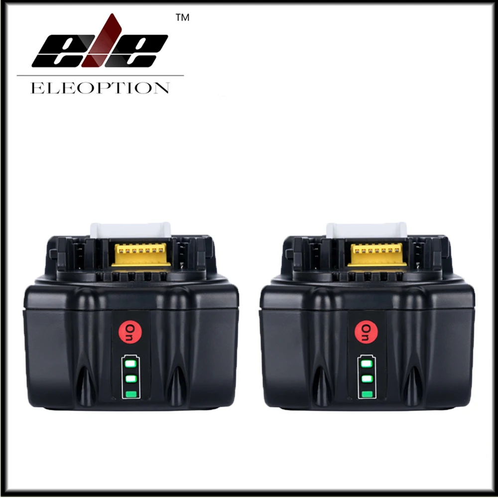 

2x 18V Full 5000mAh Battery with LED Indicator for Makita LXT Lithium-Ion Power Tools 194205-3 BL1830 BL1850 BL1840