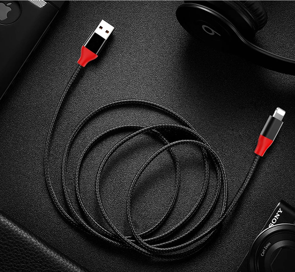 NOHON Nylon Fast Charging Cable Lighting For iPhone X 8 7 6 5S Plus 5C Charge Cord For iPad Air Mini 2 3 Quick Charger Line 1 (11)