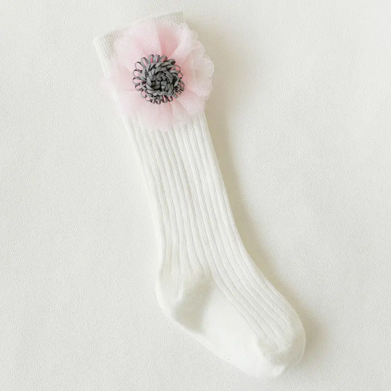Pudcoco/милые хлопковые носки для девочек в британском стиле чулочно-носочные изделия, колготки - Цвет: Белый