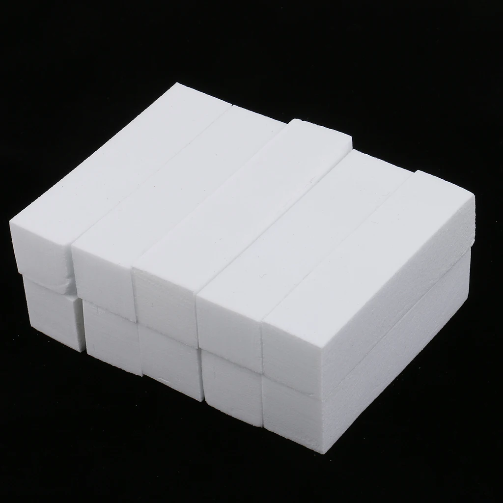 10x Nail Art Manicure Pedicure Buffer Buffing File Tools Fit Filling Nail Extensions Acrylic Gel Tips - Size 9.5x2.5x2.5cm