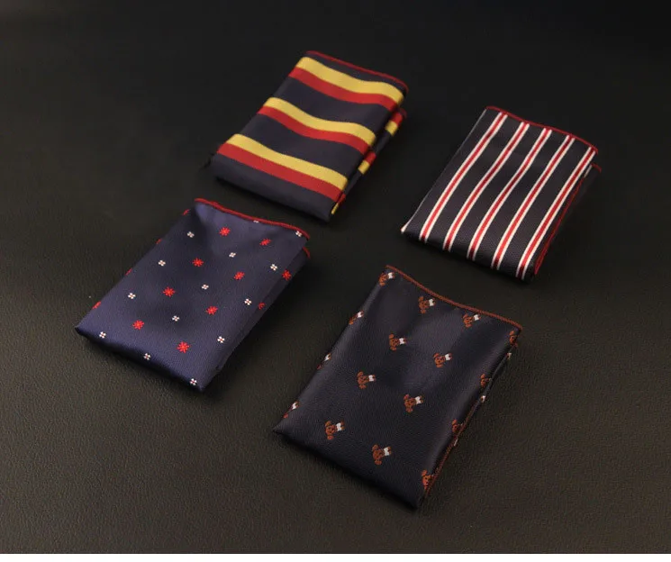 Mantieqingway цветочные и полосатые носовые платки свадебные полиэстер Silk Pocket Square карман Полотенца для Мужские костюмы 24 см женские накидки