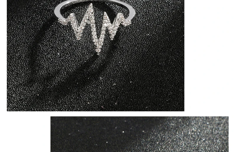 AYAYOO Silver Color Wedding Jewelry Rings for Women Engagement Cubic Zirconia Geometric Ring Female Christmas Gift  (4)