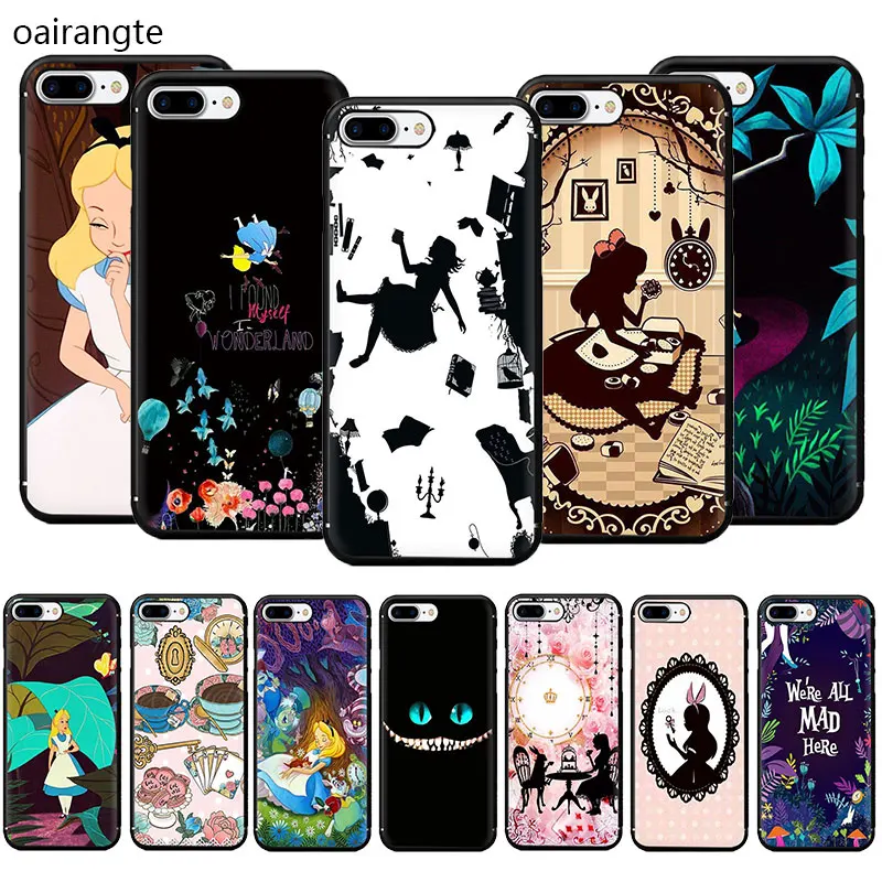 

Alice in Wonderland Soft TPU Phone Case for iPhone 11 Pro 5 5s 6 6s 7 8 Plus X XR XS MAX