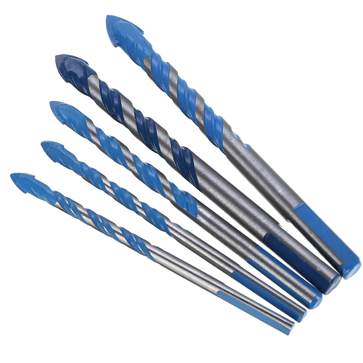 5pcs/lot 6/8/10/12mm Titanium Coated HSS Drill Bit Electric Drill Metal Hole Grooving Drill Saw Carpenter Woodworking Tools