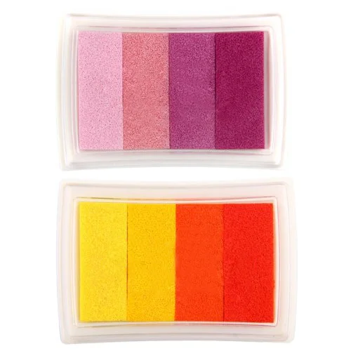 

Tampon Encreur Encre Scrapbooking Multicolore Rouge Jaune Degrade