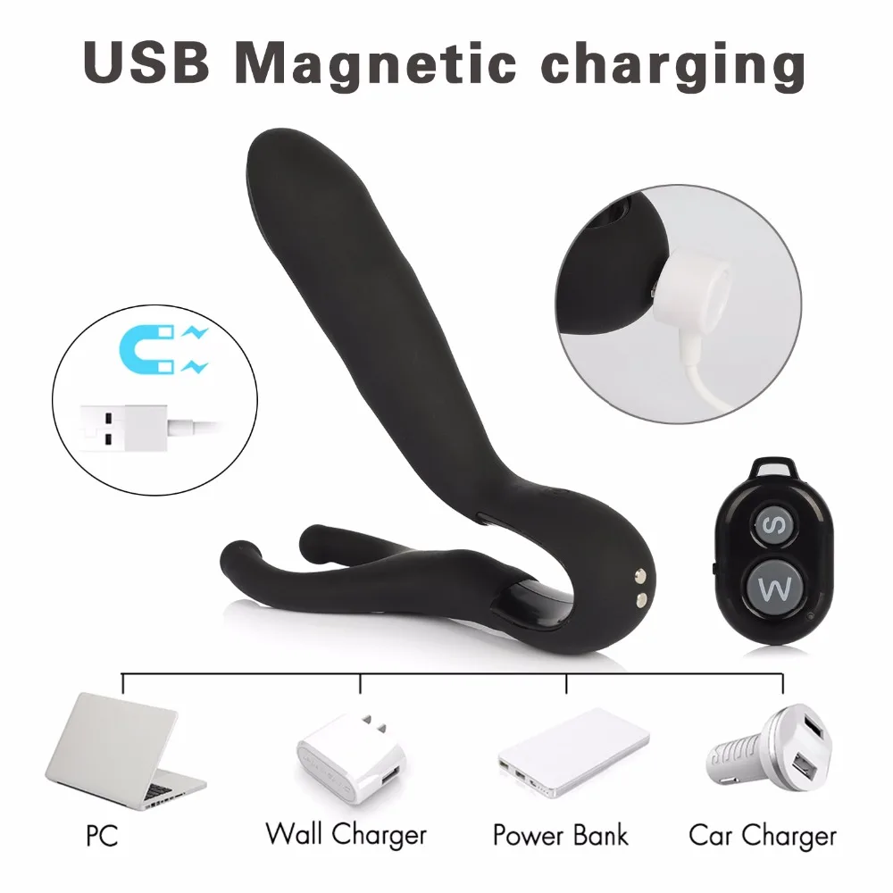8 Mode Prostate Massage Anal Vibrator Rechargeable Penis Vibrating Ring Butt Plugs Adult Anal Sex Toys for Men Male Masturbation (14)