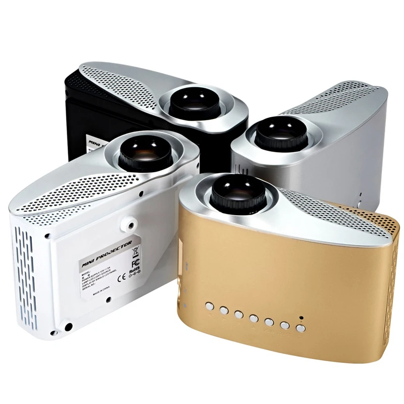 

In Stock! 2016 HD Projector Mini portable projector Led Projector AV A/V USB & SD Dual HDMI Projector Wholesale