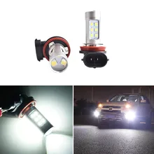 2Pcs H8 H11 LED Fog Lights Bulb For Mitsubishi Lancer 2010-2014 ASX Pajero Grandis Car Driving Running Lamp Auto LED Light