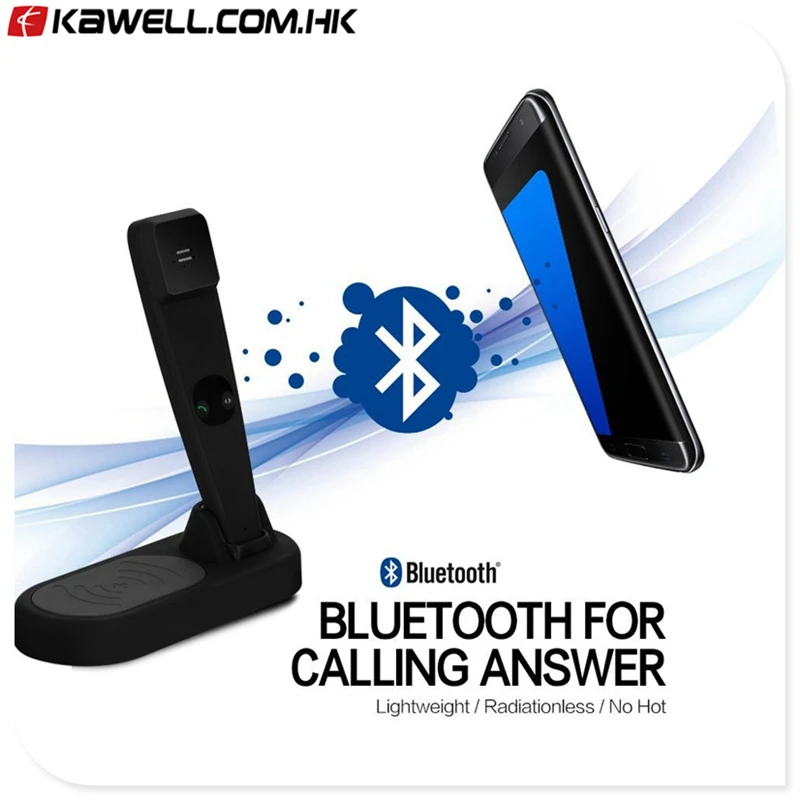100 шт. В комплекте 2 в 1 Qi быстрая Беспроводная зарядка с Bluetooth мобильным телефоном