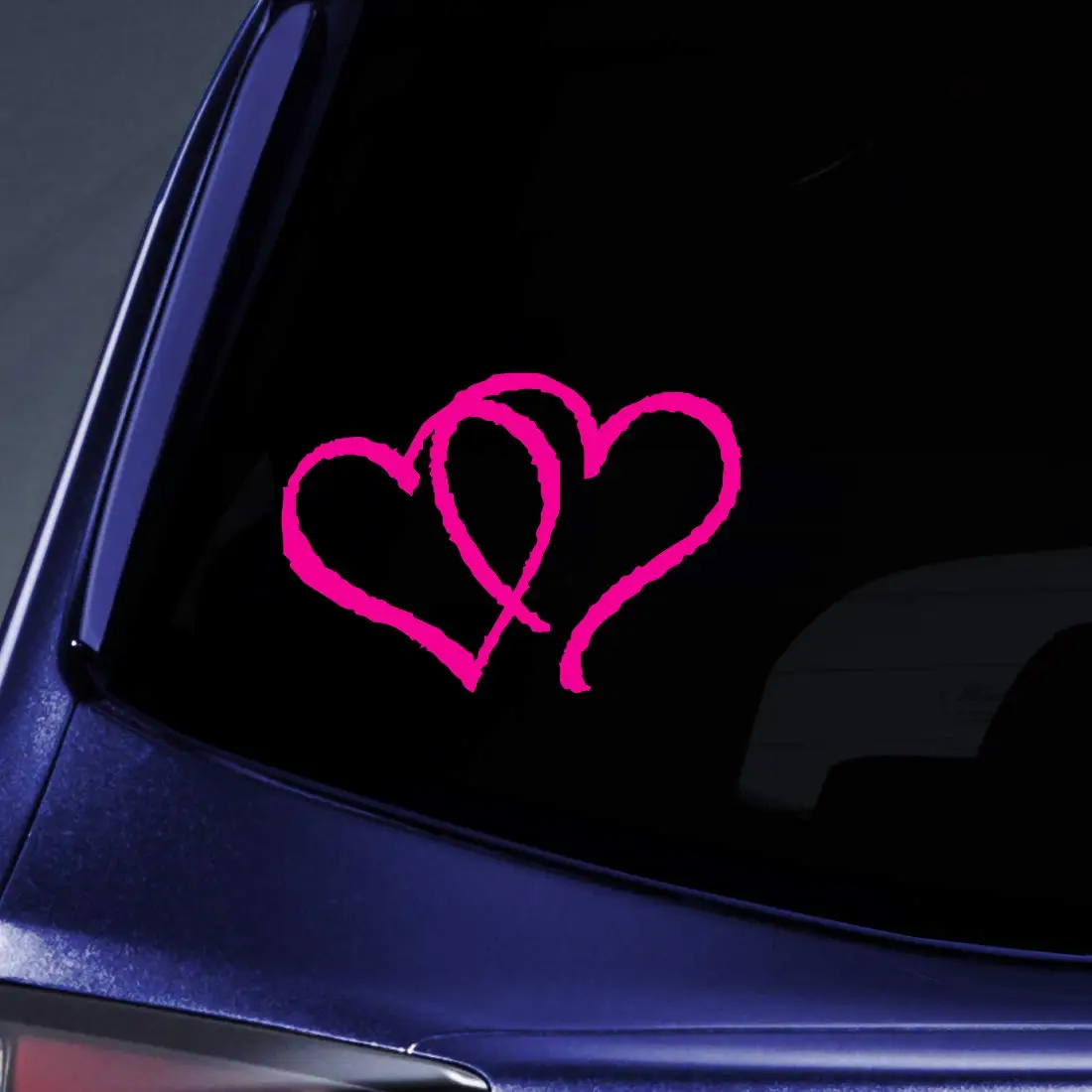 

Bargain Max Decals - Hearts Sticker Decal Notebook Car Laptop 3" (Raspberry)