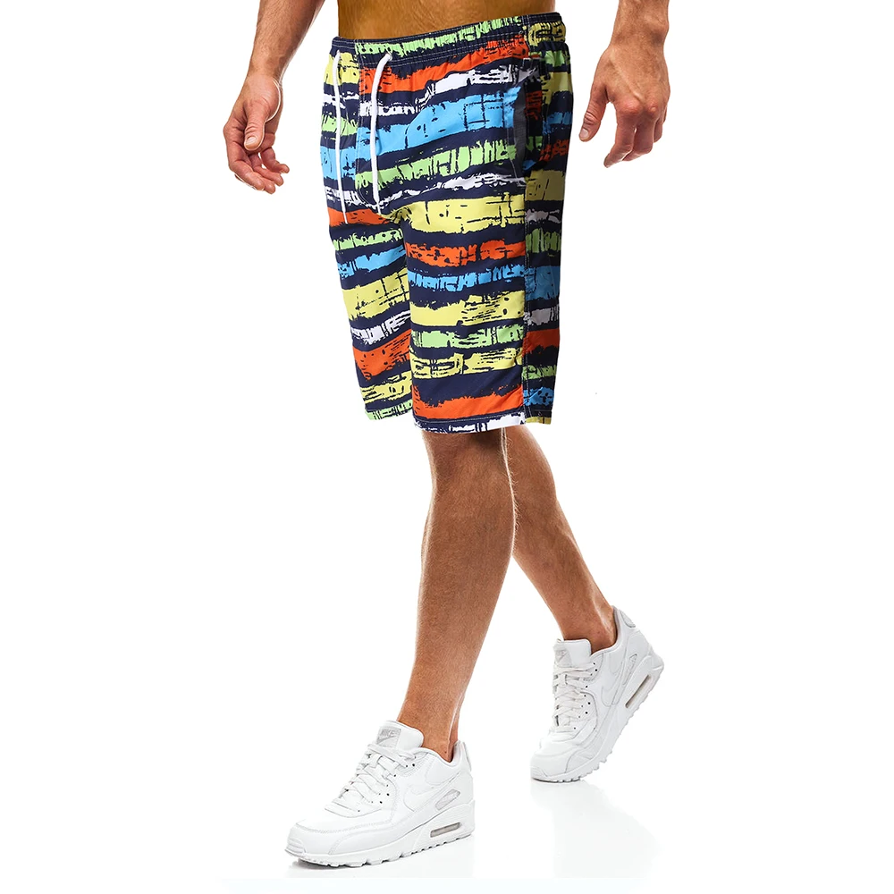 Vacation Quick Drying Casual Shorts Men 2019 Summer Mens Shorts Boxers Male Swimwear Loose Elastic Waist Breathable Beach Shorts Vacation Quick Drying Casual Shorts Men 2019 Summer Mens Shorts Boxers Male Swimwear Loose Elastic Waist Breathable Beach Shorts