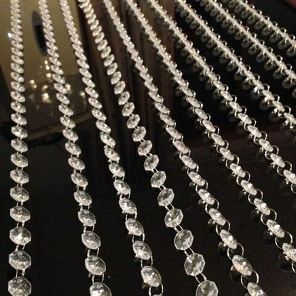 1 м гирлянда нитка подвесная Хрустальная стеклянная бусина цепи украшенные