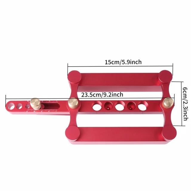 Drill Guide Wood Dowel Hole Drilling Guide Woodworking Positioner Locator Tool for Making 6/8/10mm Holes