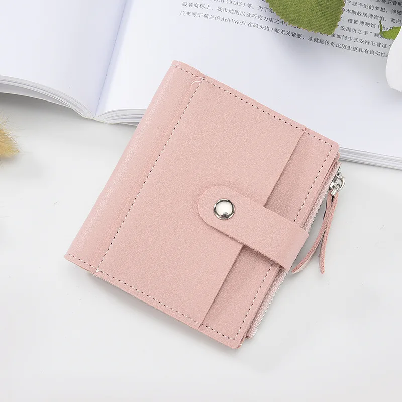

Miyahouse New Short Hasp Zipper Lady Wallet Sweet Style Multifunctional Women Purse Hardware Pattern Candy Colors Female Wallet