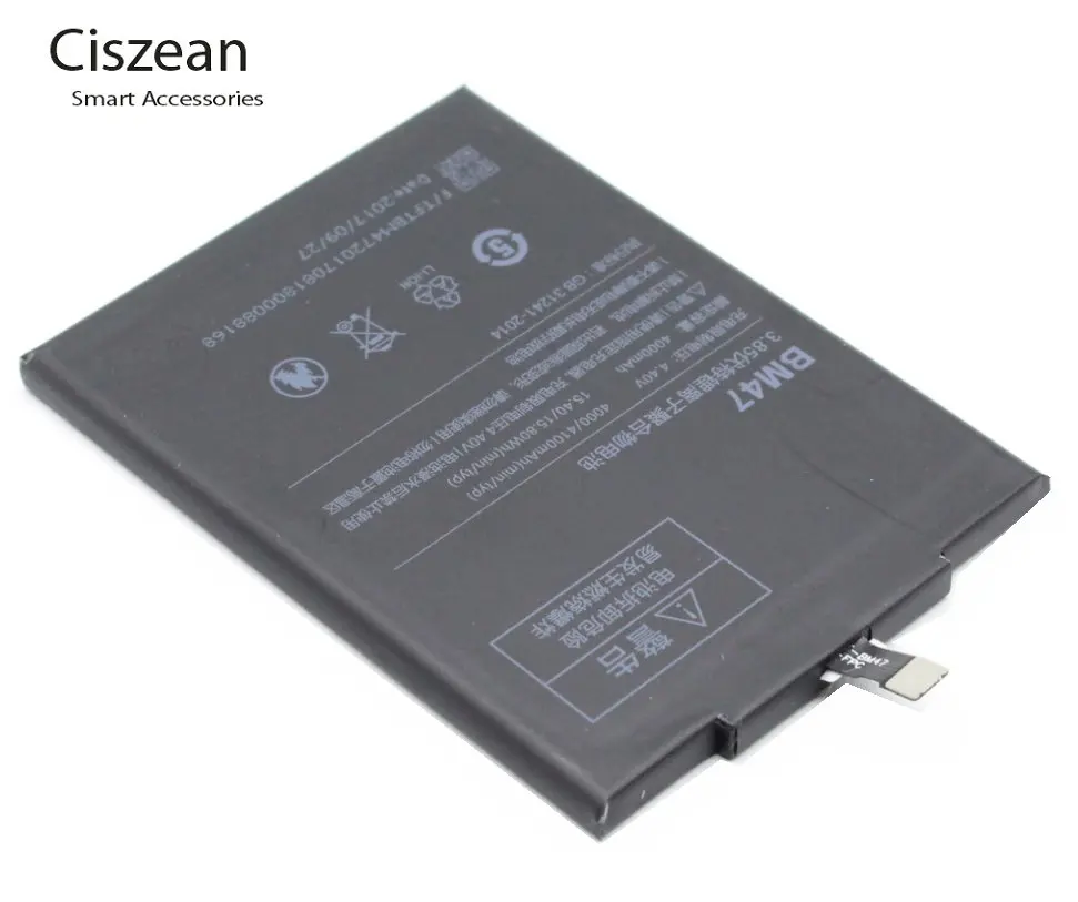 Ciszean 10 шт. 4000 мАч/15.4Wh BM47 / BM 47 Замена литий-полимерный аккумулятор для Xiaomi Hongmi Redmi 3 S