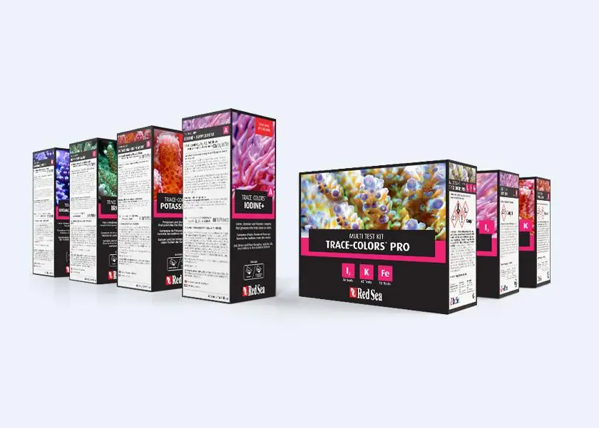 

Redsea fish TRACE ELEMENTS Provides the 31 minor and trace elements necessary for coral vitality and color