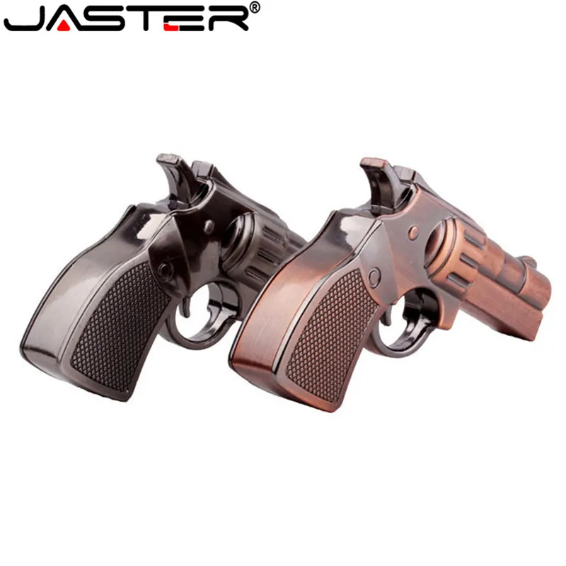 

JASTER metal Simulated pistol USB 2.0 Drive original memory USB stick hot sale cartoon pendrive 4GB/8GB/16GB/32GB/64GB