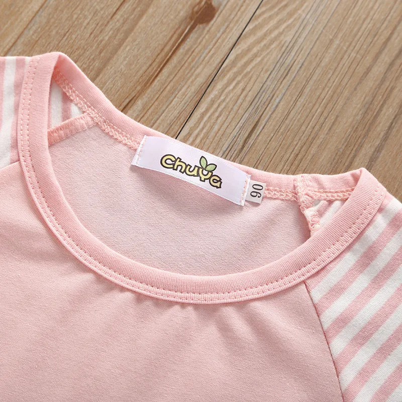INS Girls Cute Pony Long Style T-Shirt Dress Cotton Short Sleeve Summer Children's Dresses04