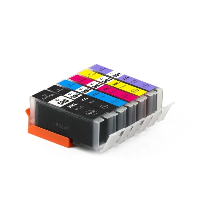 

XIMO 6C PGI-580XXL CLI-581XXL Replacement Ink for PIXMA PIXMA TS8150/TS8151/TS8152/TS9150/TS9155