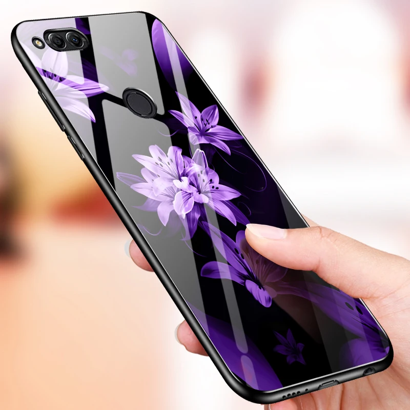 GKK чехол с рисунком для Huawei Honor 7x задняя панель из мягкого ТПУ защитой от воды и